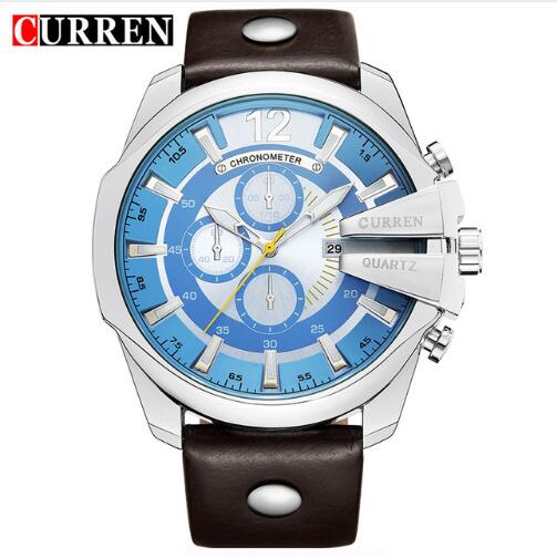 CURREN 8176 Men's Quartz Watch - Luxury Chronometer Leather Strap eprolo