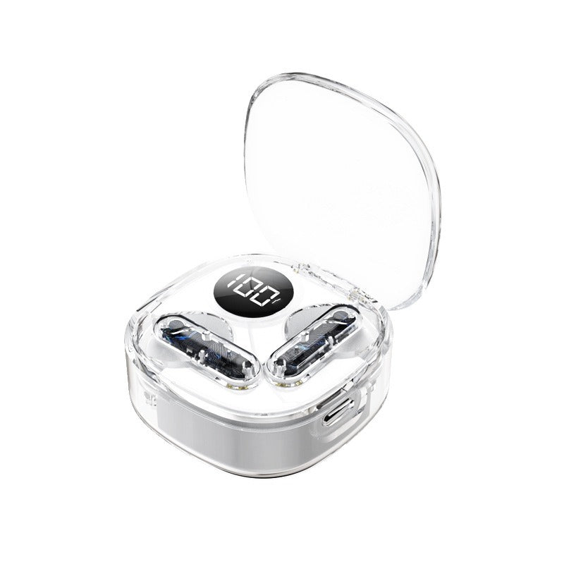 Apro138 TWS Transparent Earbuds BT5.3 ENC LED Display Gaming Headphones eprolo