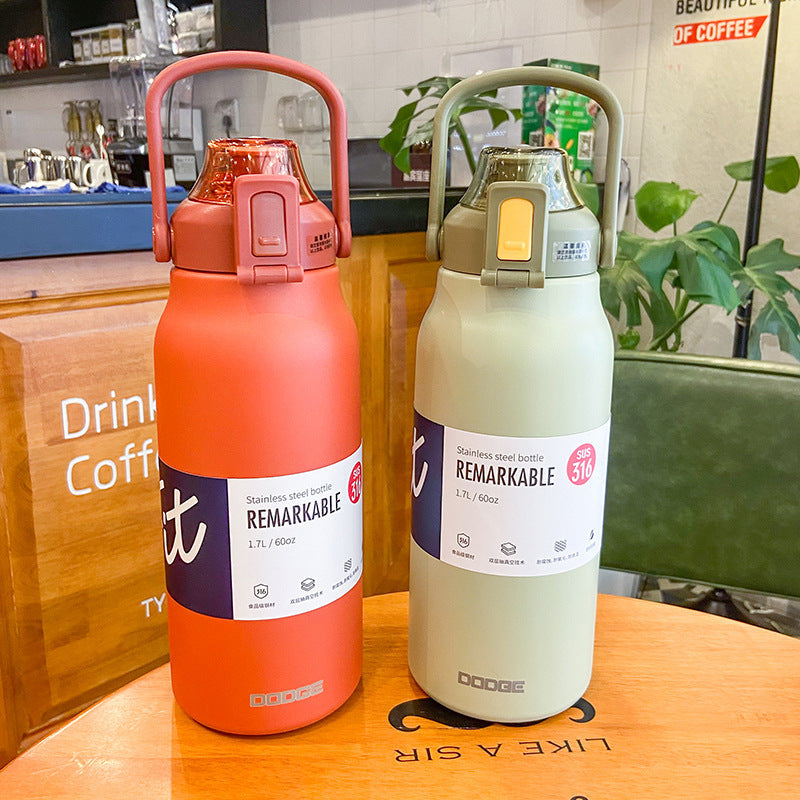 Dodge DB-21693-MCM 1.3L/1.7L Stainless Steel Thermos Bottle Insulated Large Cup eprolo