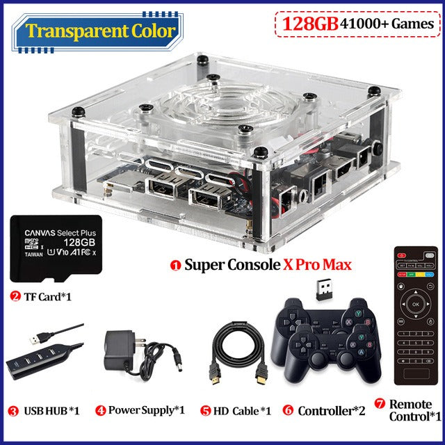 Super Console X Pro Max Retro Mini Console, PSP/PS1/N64 Dual‑System eprolo