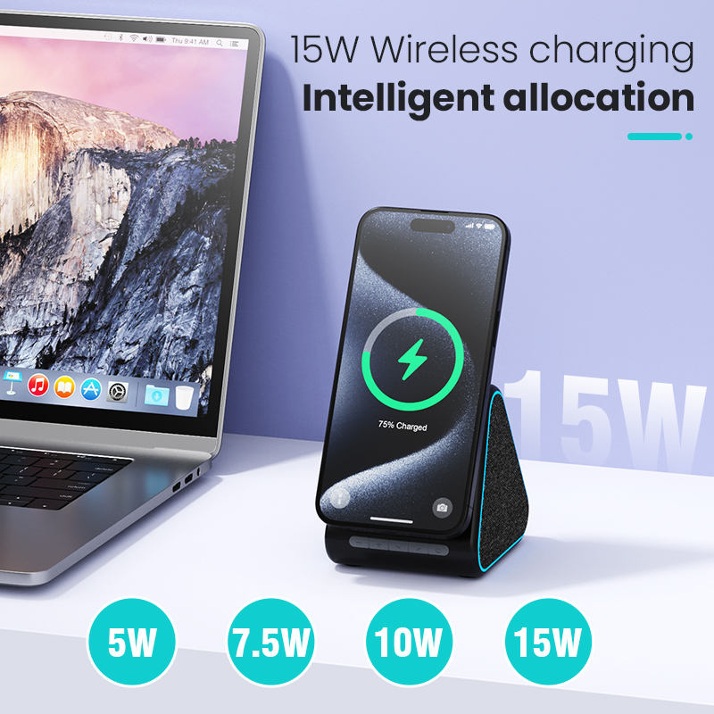 15W Magnetic Wireless Charger Bluetooth 5.0 Speaker for Apple iPhones eprolo
