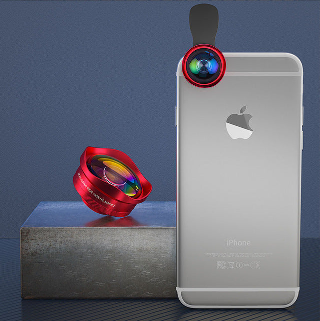 ESSAGER 4K Wide Angle & 15X Macro Lens for iPhone Huawei Samsung - 0.6X Distortion-Free HD Mobile Camera Lens eprolo