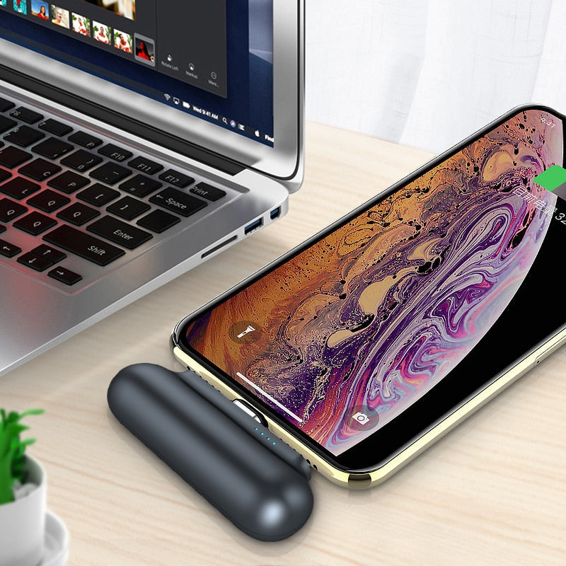 Magnetic Power Bank 2600mAh Portable Charger for iPhone Android Type-C - Mini Wireless External Battery eprolo