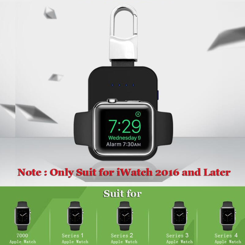 Auswaur N19 950mAh Qi Wireless Charger & Power Bank for Apple Watch, Portable Outdoor eprolo