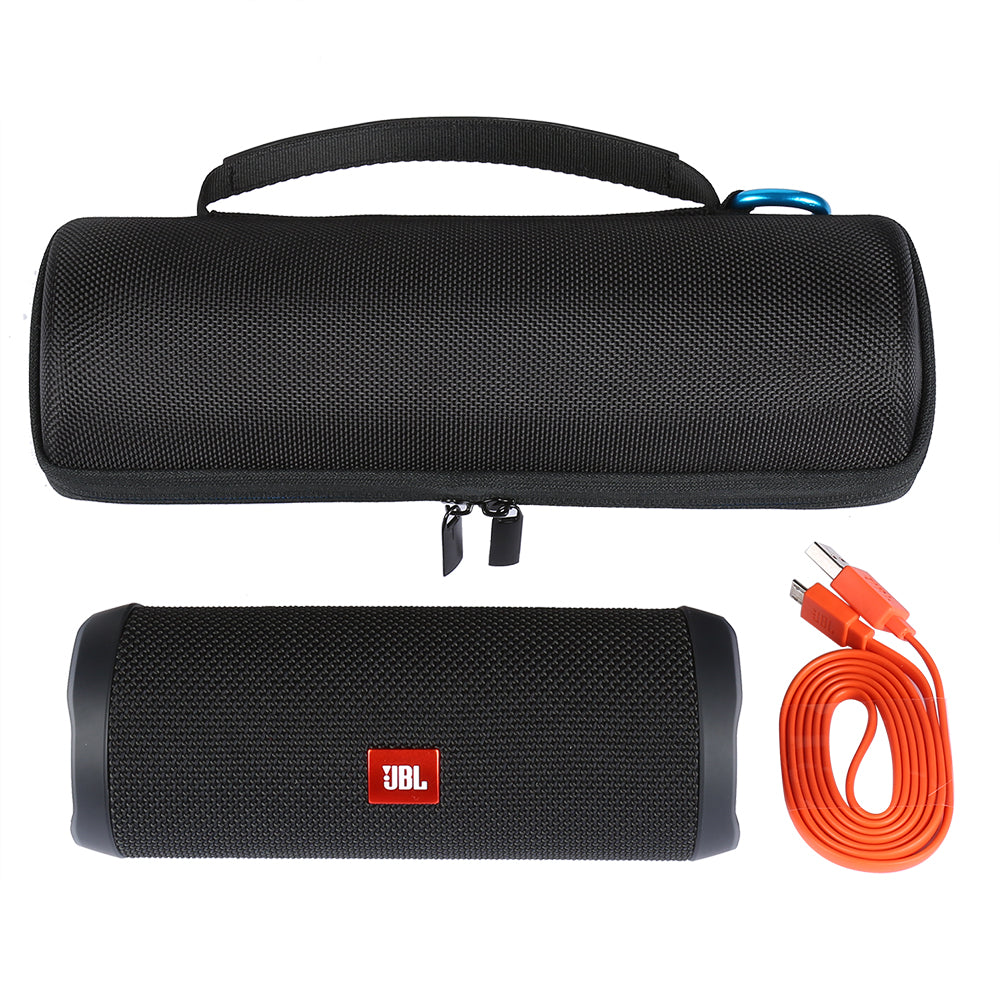 Protective Travel Case for JBL Flip 4 Bluetooth Speaker with Cable Slot eprolo