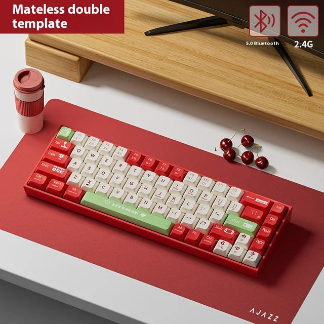AK680 68-Key Wireless Mechanical Keyboard, Hot-Swappable, Bluetooth/2.4G Dual Mode
