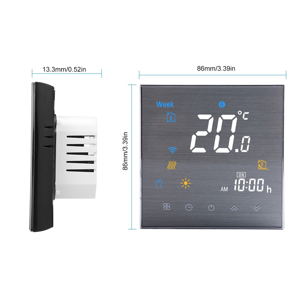 BTH-3000L WiFi Smart Thermostat for Water Heating, LCD Display, Voice Control, Google Home eprolo