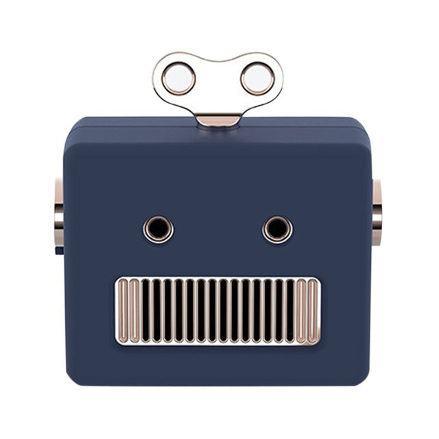 Portable Retro Robot Bluetooth Speaker Mini Wireless HIFI Bass w/ Mic eprolo