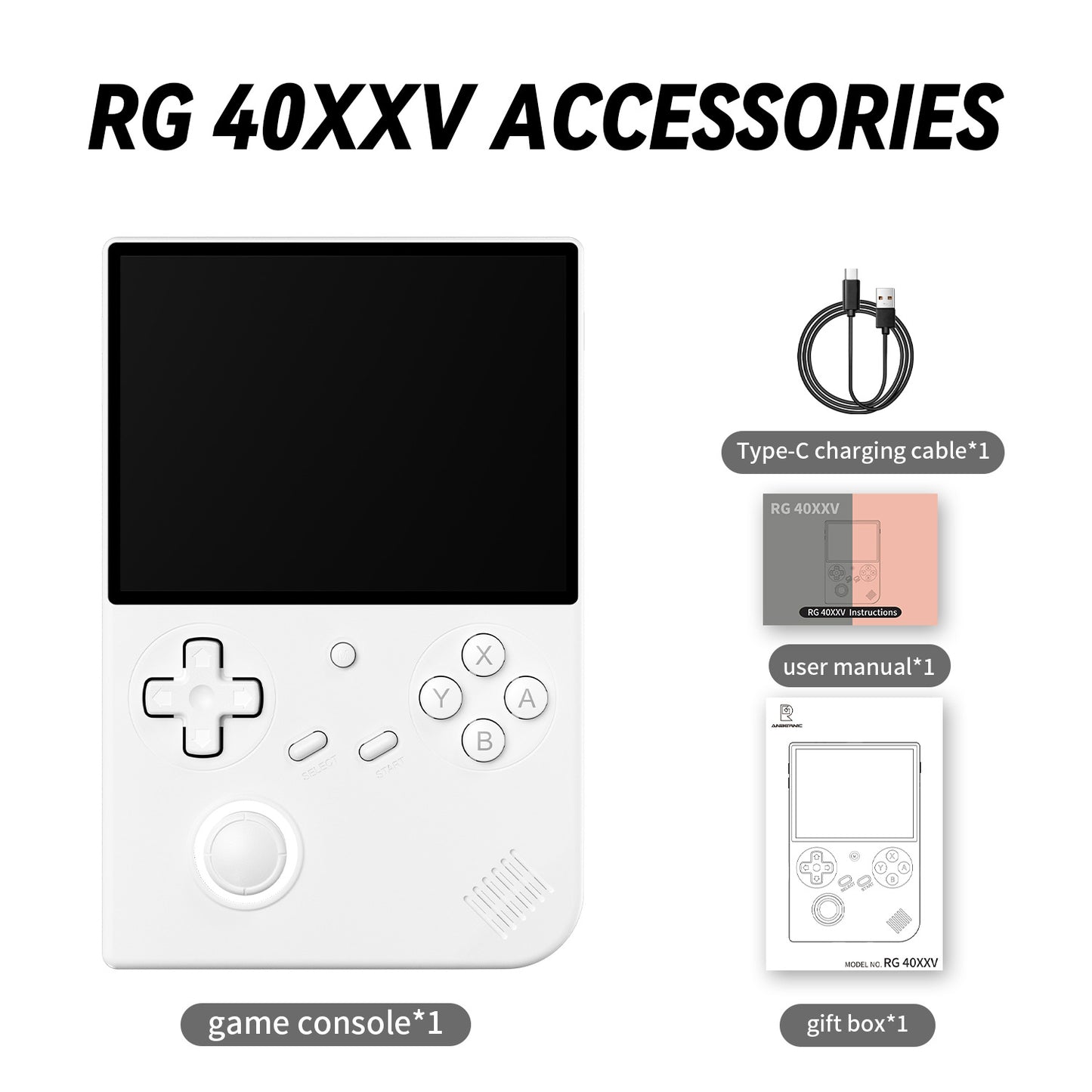 ANBERNIC RG 40XXV Retro Handheld Game Console with RGB Lighting, 5G WiFi - Lumic Deals