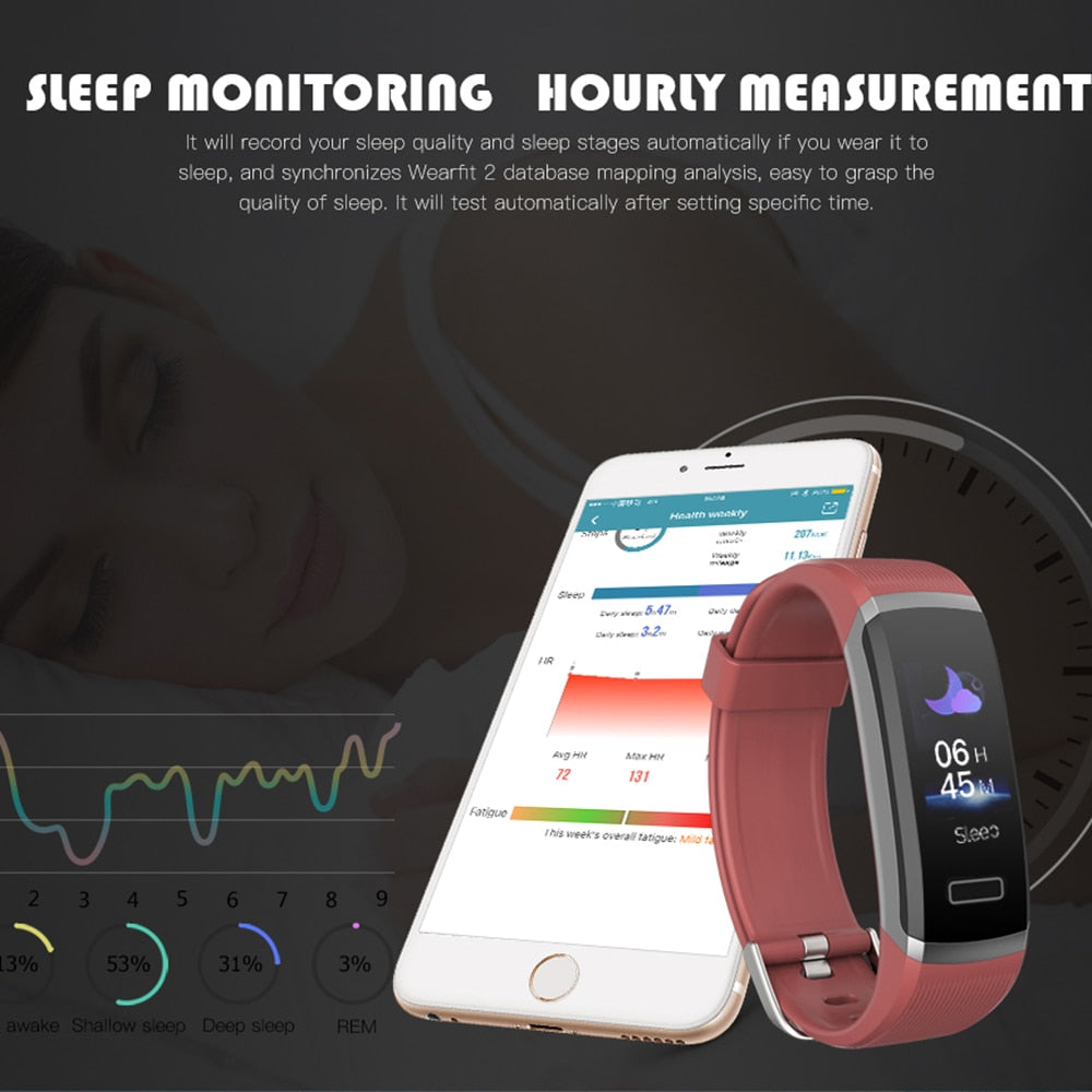 GT101 Smart Bracelet with Heart Rate Monitor, Sleep Tracker, IP67 Waterproof Fitness Band eprolo