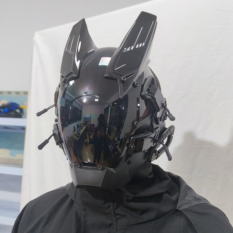 Cyberpunk LED Mask with Wings and Lights for Festivals, Cosplay, Holidays eprolo