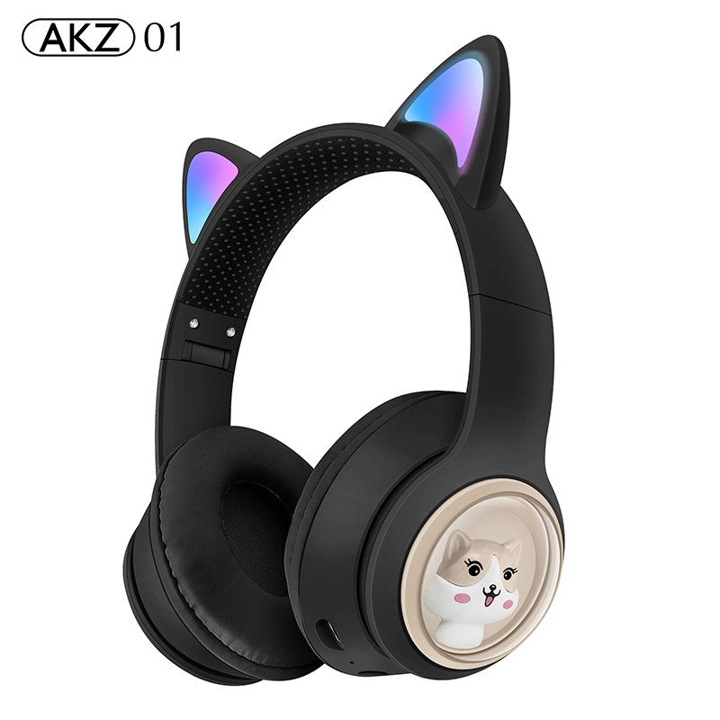AKZ‑01 Luminous Cute Cartoon Pet Bluetooth Kids Earphones Waterproof eprolo