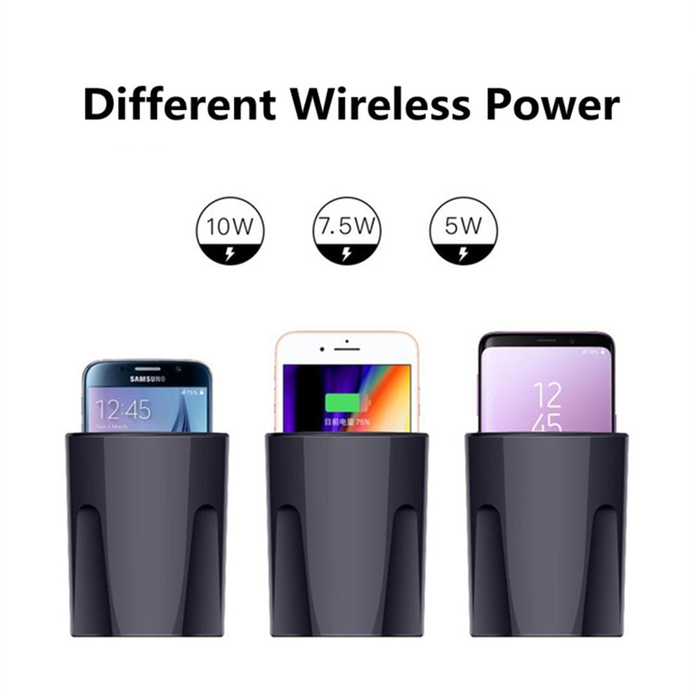 X9 10W Qi Car Wireless Fast Charger Cup, Holder for iPhone & Samsung eprolo