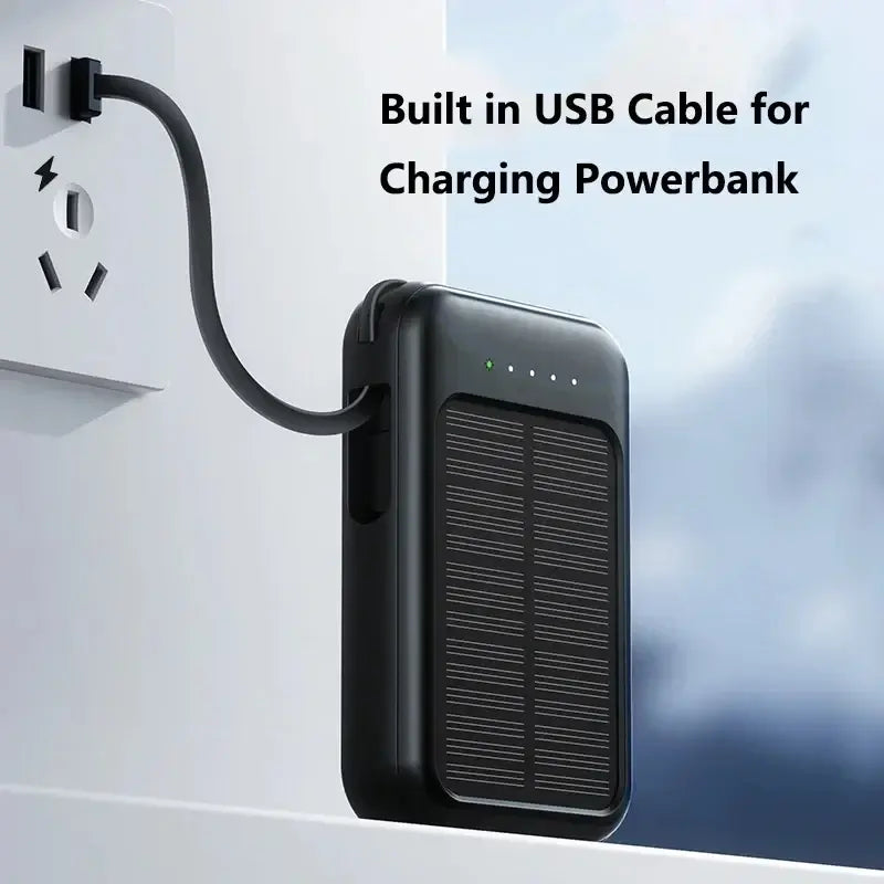 Mini Solar Power Bank 20000mAh Portable Fast Charger 4-Device Outdoor Power eprolo