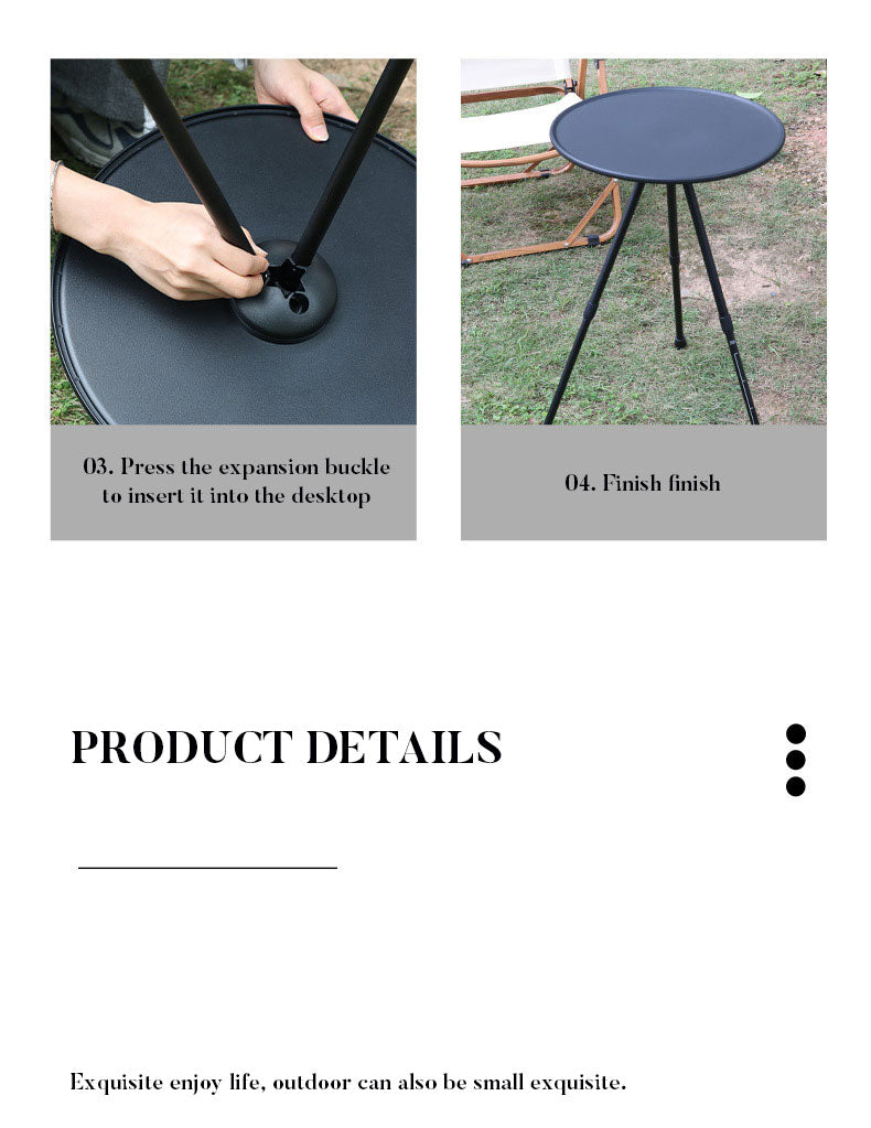 Adjustable Lightweight Aluminum Folding Camping Picnic Table Outdoor eprolo