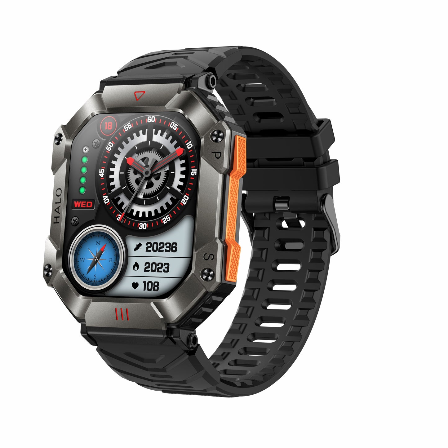 KR80 Bluetooth Smart Watch w/ Heart Rate, Blood Pressure, Blood Oxygen, HD Voice Call, IP67 Waterproof eprolo