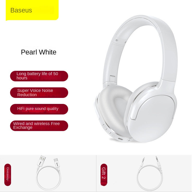 Baseus D02 PRO Wireless Bluetooth Headphones HiFi Bass Gaming Headset Sports eprolo