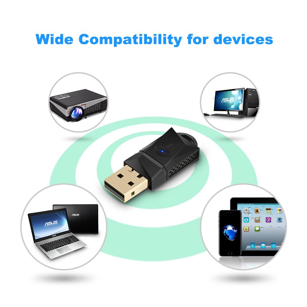Rocketek 300 Mbps USB Wi‑Fi Adapter 2.4 GHz 802.11n/g/b Driver‑Packed eprolo