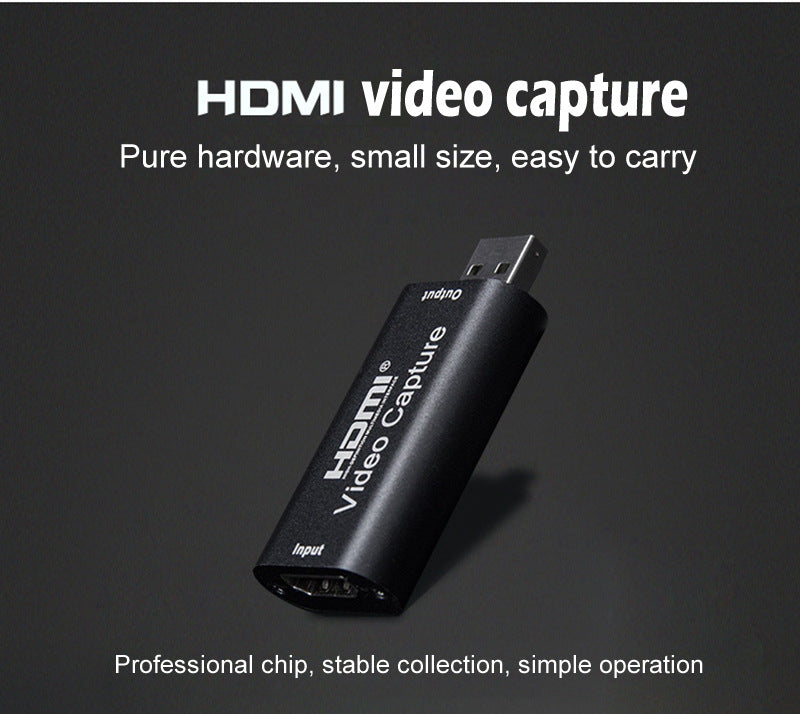 USB 2.0 HDMI Video Capture Card, 1080P 30FPS Game Recording Device for Live Streaming - Lumic Deals