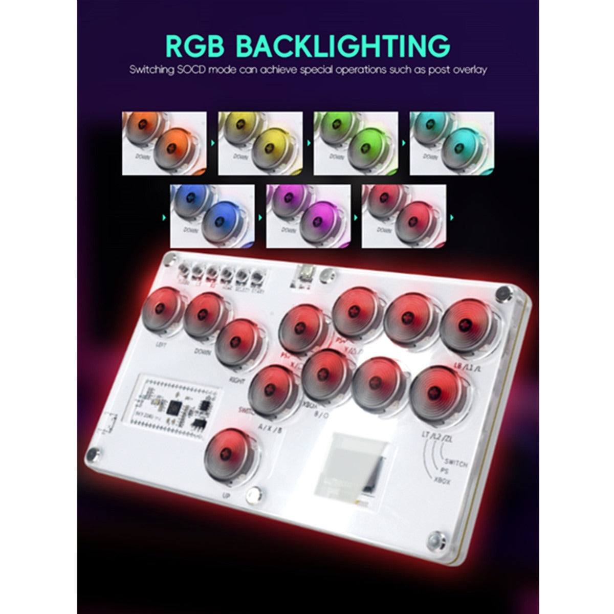 HITBOX Fighting Game Joystick for PS5/PS4/PS3/Switch/PC/Steam, High-Speed No Delay Mechanical Arcade Stick eprolo