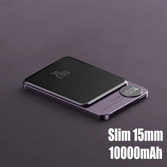 Q9 2-in-1 Magnetic Power Bank Charger 10000mAh MagSafe PD20W Wireless 15W Fast Charging eprolo
