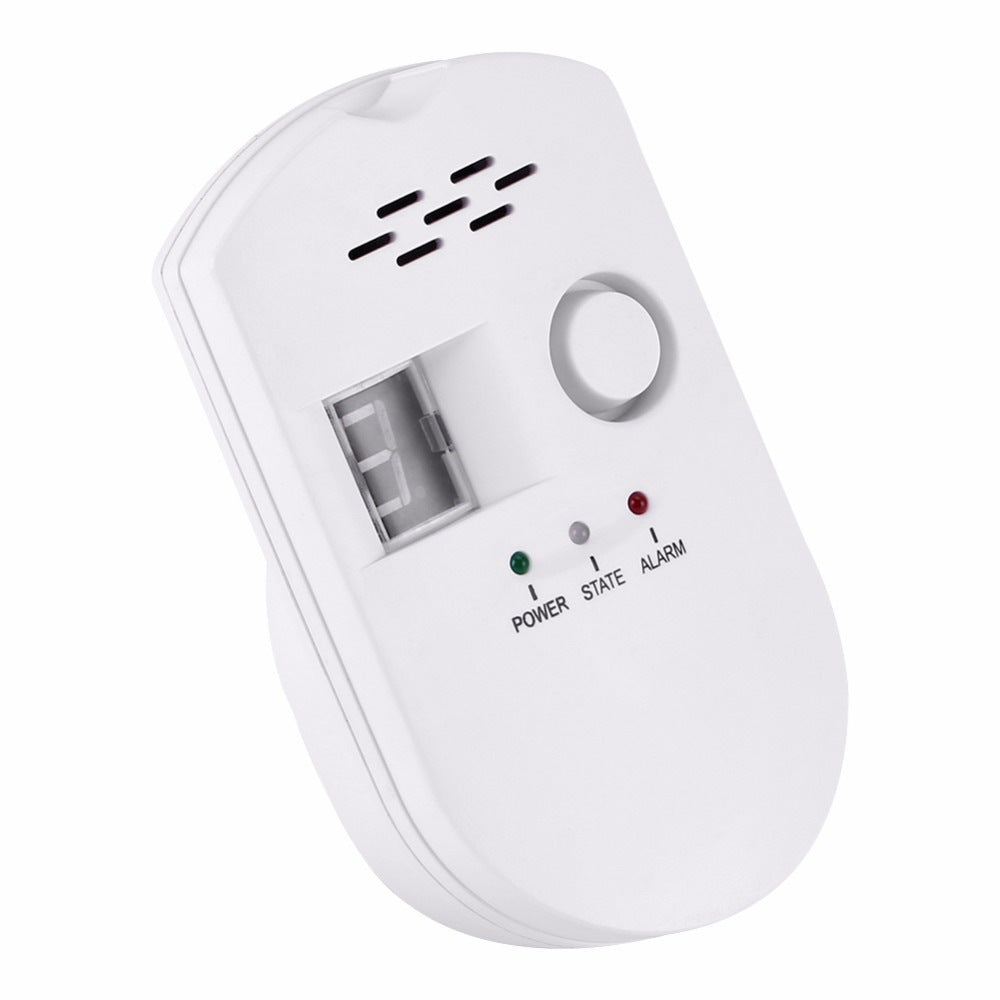 LPG Gas Leak Detector Alarm Sensor with Digital Display 110–240V Wall Mount eprolo