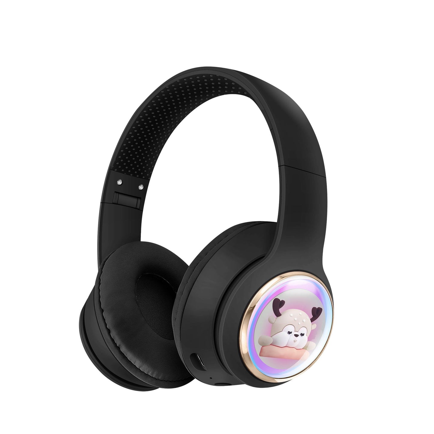 AKZ-56 Cute Deer Bluetooth Headset, RGB, 40h Playtime, Foldable, TF Card, AUX eprolo