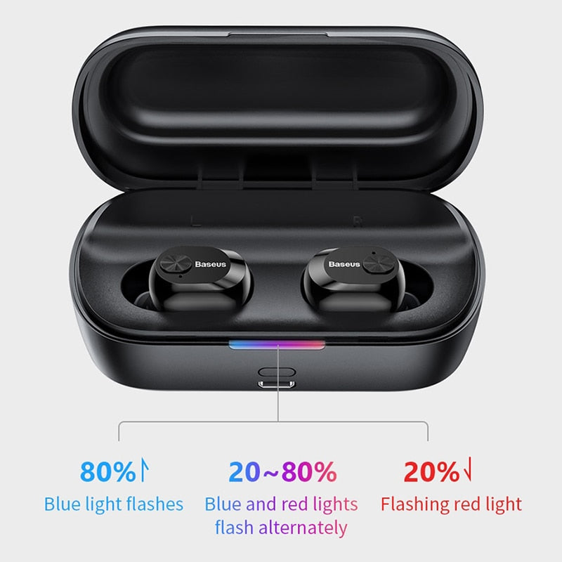Baseus Encok W01 TWS Bluetooth 5.0 Earphones, Wireless Stereo Bass, HD Calls, 6H Playtime, Sweatproof eprolo