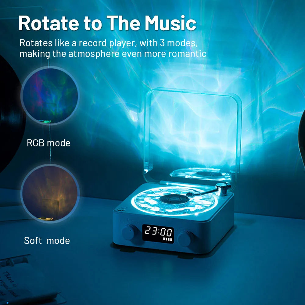 Mini Retro White Noise Bluetooth Speaker Sleep Aid Subwoofer RGB Light TF Card Portable eprolo