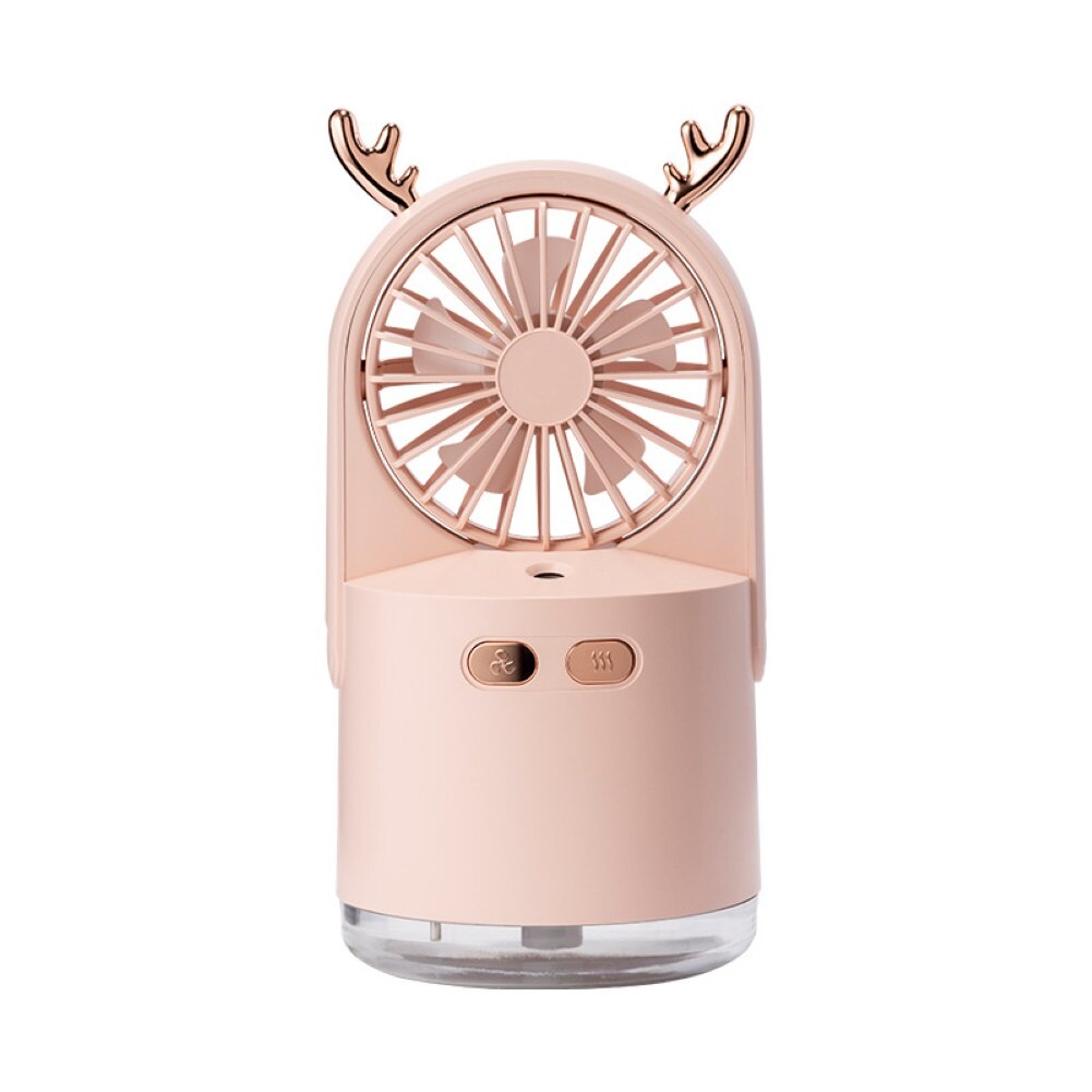 3-in-1 Deer USB Rechargeable LED Desktop Air Humidifier Cooling Fan with 3 Speeds eprolo