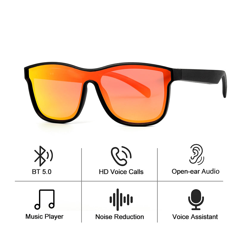 KY03 Bluetooth 5.0 Smart Sports Sunglasses w/ HD Polarized Lenses & Voice Control eprolo