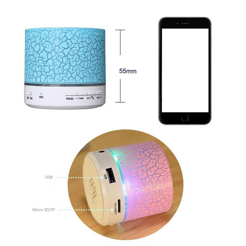 A9 Mini LED Bluetooth Speaker - Portable Wireless with TF/USB/AUX/Mic eprolo