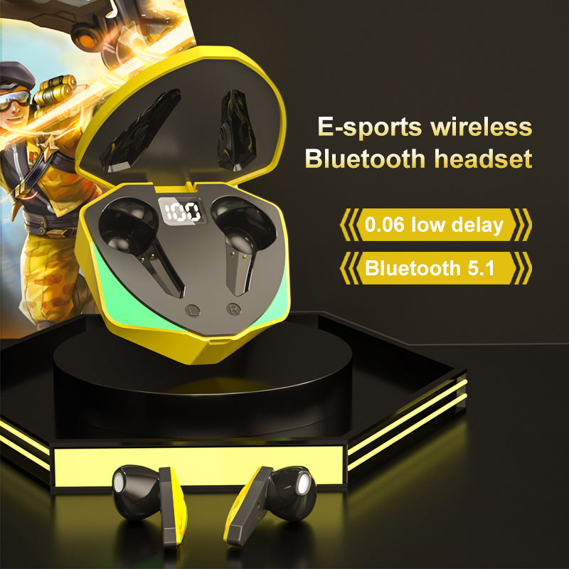 YYK-Q35 Wireless Bluetooth Gaming Headset, 40H Battery, Low Delay Stereo Sound
