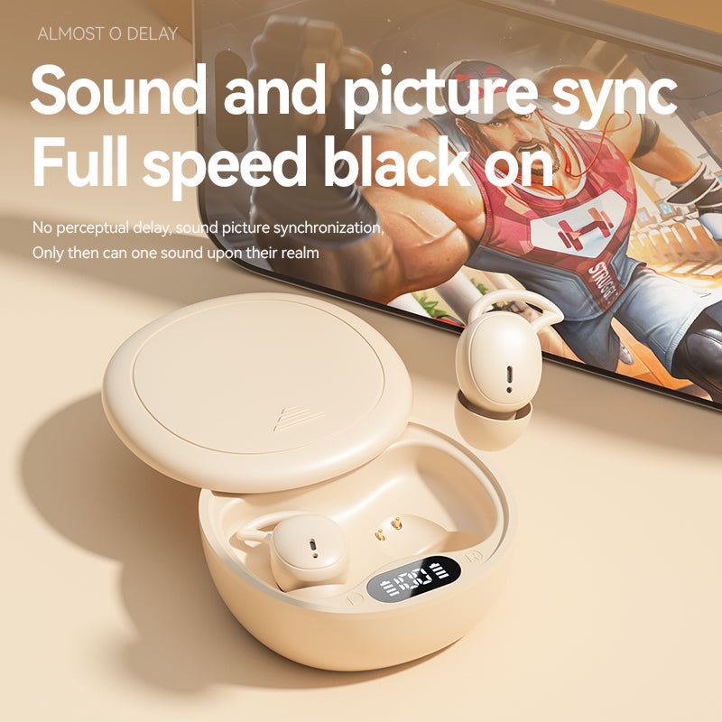 M73 Wireless Bluetooth Sleep Earphones, Mini In-Ear Digital Display, 60H Endurance, Noise Cancelling eprolo
