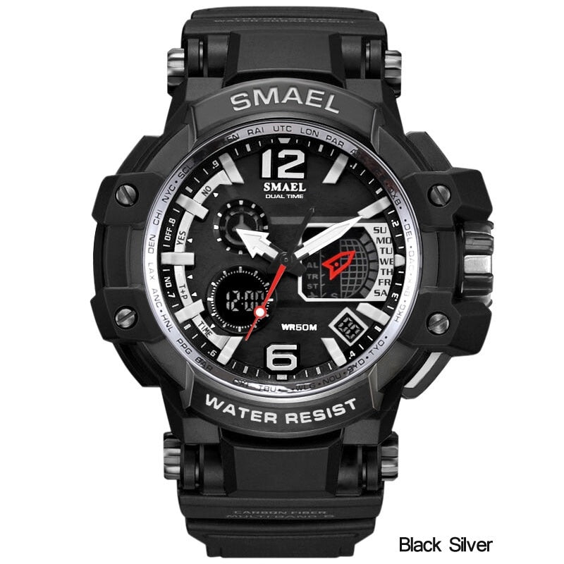 SMAEL 1509 Men's Military Sport Watch Waterproof Digital Quartz Wristwatch eprolo