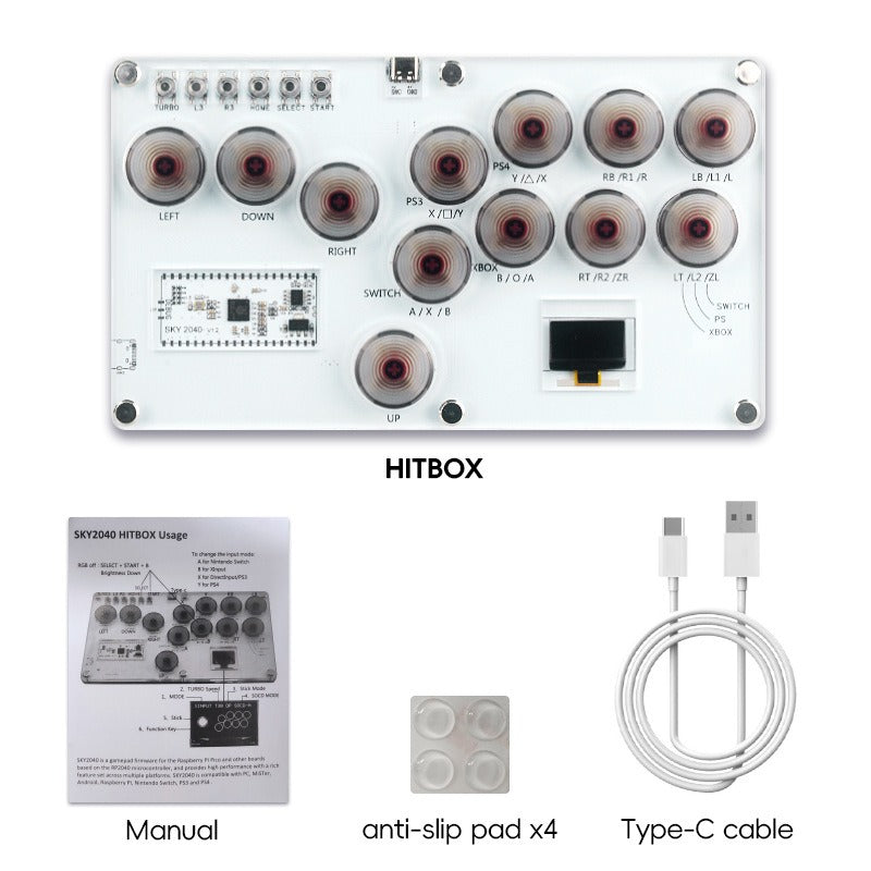 HITBOX Fighting Game Joystick for PS5/PS4/PS3/Switch/PC/Steam, High-Speed No Delay Mechanical Arcade Stick eprolo
