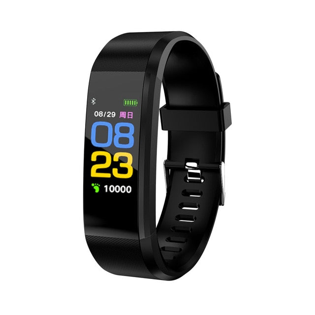 115 Plus Bluetooth Smart Watch – Heart Rate Monitor, Fitness Tracker, Waterproof, OLED Touch Screen, Sleep Monitor eprolo