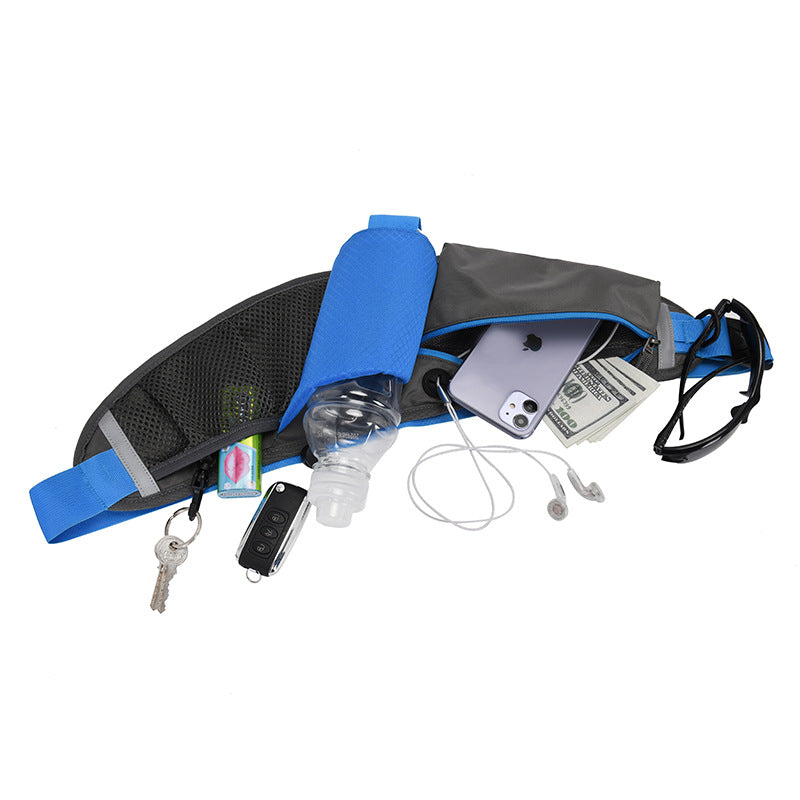 Multifunctional Fitness Waist Bag with Water Bottle Holder for Running Jogging eprolo