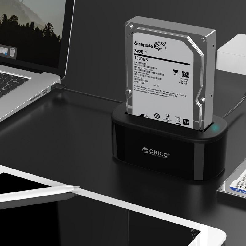 ORICO 6218US3 USB 3.0 HDD/SSD Docking Station for 2.5/3.5 Inch Drives up to 8TB eprolo