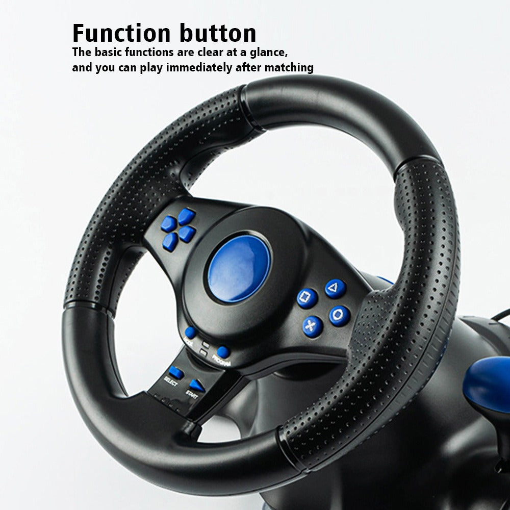 7-in-1 Multi-Platform Racing Wheel with Pedals, Compatible with PS4/PS3/Xbox/Switch eprolo