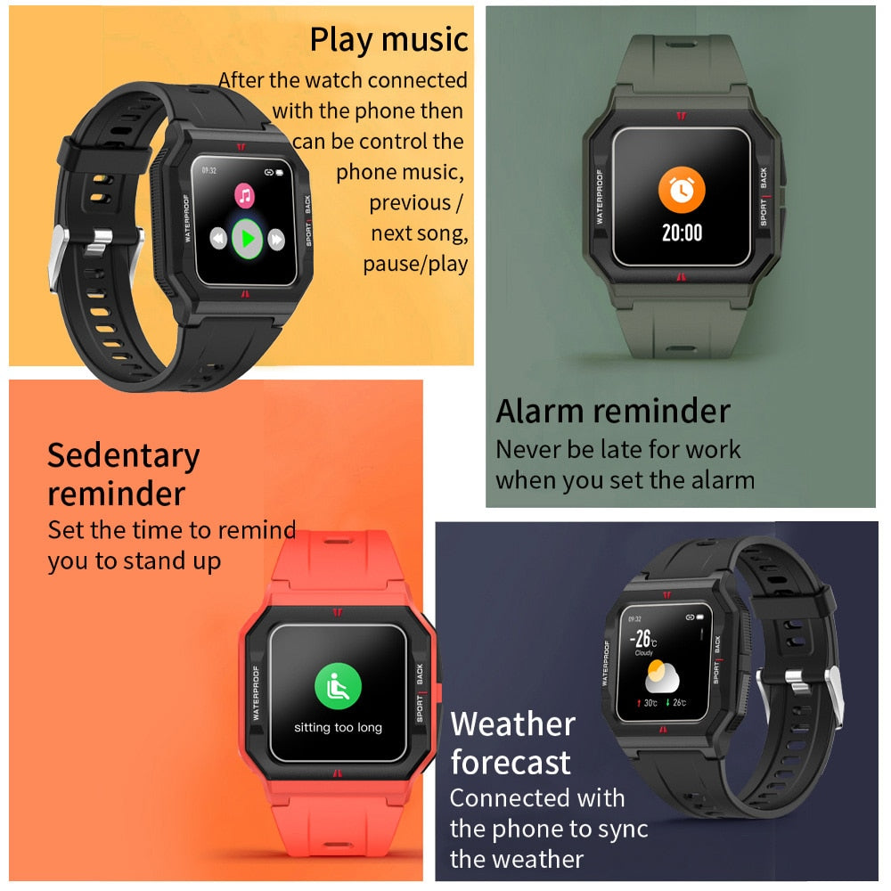 COLMI P10 Smart Watch Men IP67 Waterproof Fitness Tracker Heart Rate Monitor eprolo