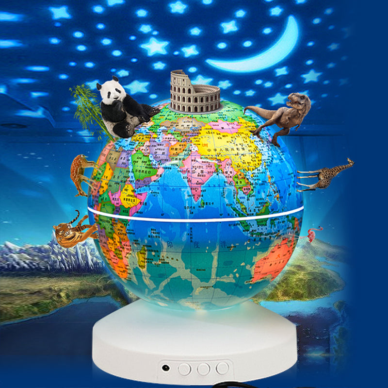 AR Globe Star Projection Lamp with Bluetooth, Music, Rotation & Rechargeable Options eprolo