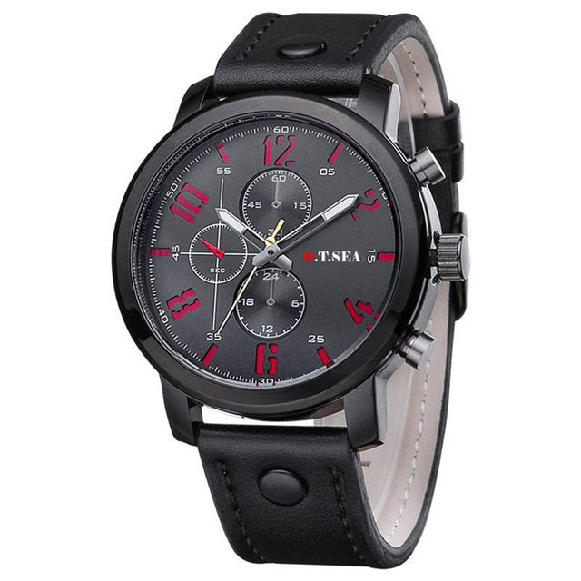 O.T.SEA Men's Military Sports Watch - Quartz Analog Casual Wristwatch for Men