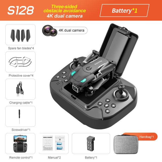 S128 Mini Obstacle Avoidance Drone 4K Camera HD Aerial Photography Fixed Height eprolo