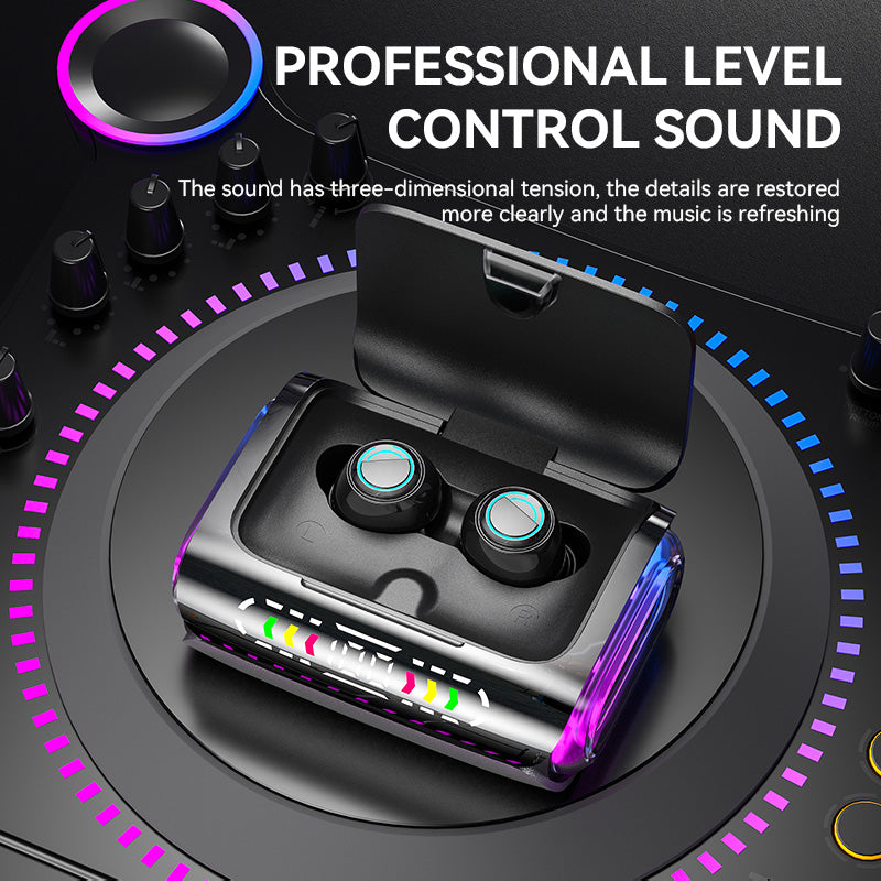 DX-01 Wireless Bluetooth Earbuds with LED Lights & 120H Battery Life eprolo
