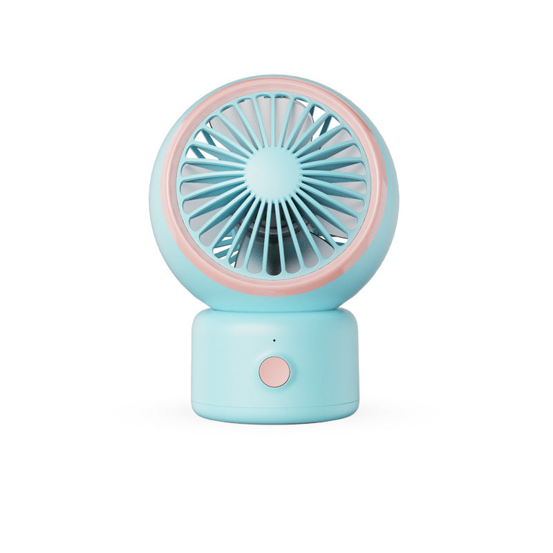 Mini USB Desktop Fan - 4-Speed Quiet Brushless Motor, Portable Electric Fan for Home Office (Blue, White, Green, Pink) eprolo