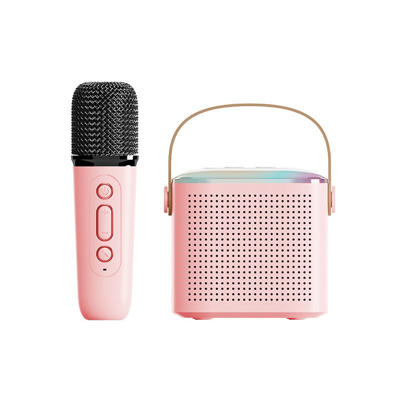 Y1 Mini Wireless Karaoke Bluetooth Speaker w/ Wireless Mic, Portable Home KTV eprolo