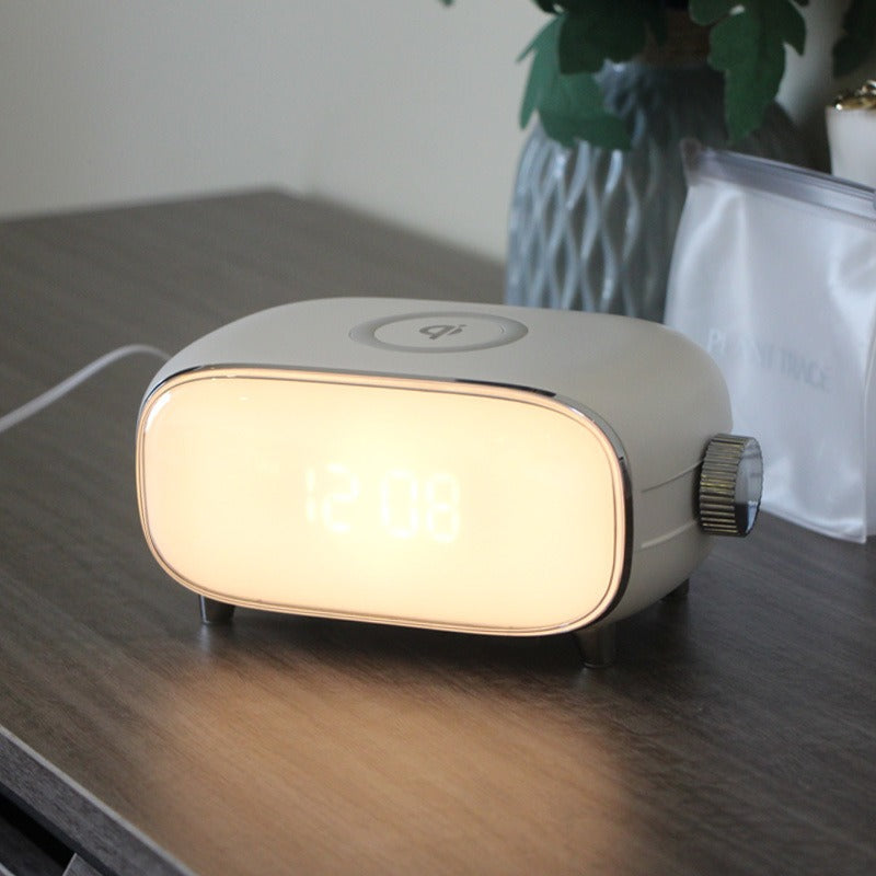 XH-329 Smart Sunrise Alarm Clock with 10W Qi Wireless Charging Night Light eprolo