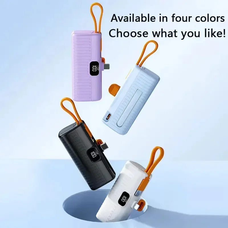 Mini 3000mAh/5000mAh Power Bank Built-in Cable for iPhone & Type-C Devices eprolo