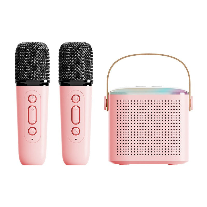 Y1 Mini Wireless Karaoke Bluetooth Speaker w/ Wireless Mic, Portable Home KTV eprolo